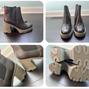 Green Sorel Brex  Heel Chelsea Boots-brand new. Worn 1x. Size 9 ✨ waterproof